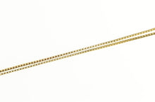 Load image into Gallery viewer, 14K 0.8mm Square Link Classic Box Chain Vintage Necklace 22.25&quot; Yellow Gold