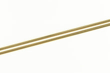 Load image into Gallery viewer, 14K 1.4mm Snake Chain Classic Round Link Necklace 18&quot; Yellow Gold