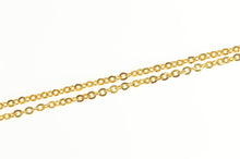 Load image into Gallery viewer, 14K 2.3mm Oval Cable Link Classic Vintage Chain Necklace 24&quot; Yellow Gold