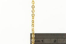 Load image into Gallery viewer, 14K 2.3mm Oval Cable Link Classic Vintage Chain Necklace 24&quot; Yellow Gold