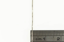 Load image into Gallery viewer, 14K 0.6mm Classic Square Chain Vintage Box Link Necklace 17.75&quot; White Gold