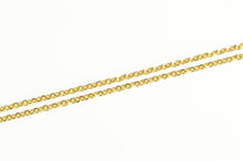 Load image into Gallery viewer, 14K 1.5mm Cable Chain Classic Oval Link Necklace 16&quot; Yellow Gold