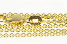 Load image into Gallery viewer, 14K 1.5mm Cable Chain Classic Oval Link Necklace 16&quot; Yellow Gold