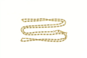14K 1.8mm Spiral Link Pressed Fancy Chain Necklace 19" Yellow Gold