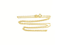 Load image into Gallery viewer, 18K 1.3mm Squared Anchor Link Classic Chain Necklace 17.75&quot; Yellow Gold