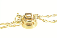 Load image into Gallery viewer, 10K Round Solitaire Cubic Zirconia Chain Necklace 16.5&quot; Yellow Gold
