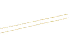 Load image into Gallery viewer, 10K 0.5mm Rolling Twist Spiral Woven Chain Link Necklace 19&quot; Yellow Gold