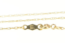 Load image into Gallery viewer, 10K 0.5mm Rolling Twist Spiral Woven Chain Link Necklace 19&quot; Yellow Gold