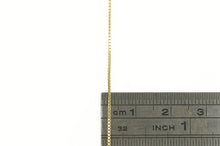 Load image into Gallery viewer, 14K 0.7mm Square Link Vintage Box Chain Necklace 21&quot; Yellow Gold