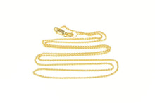 Load image into Gallery viewer, 14K 1.1mm Foxtail Wheat Woven Link Chain Necklace 18&quot; Yellow Gold