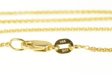 Load image into Gallery viewer, 14K 1.1mm Foxtail Wheat Woven Link Chain Necklace 18&quot; Yellow Gold