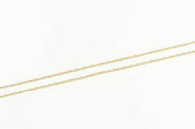 Load image into Gallery viewer, 14K 0.8mm Simple Classic Rolling Twist Chain Necklace 19&quot; Yellow Gold
