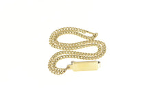 Load image into Gallery viewer, Gold Filled Victorian Curb Link Classic Tie Bar Watch Chain Necklace 15&quot;