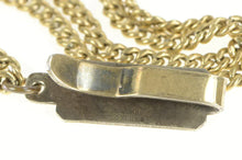 Load image into Gallery viewer, Gold Filled Victorian Curb Link Classic Tie Bar Watch Chain Necklace 15&quot;