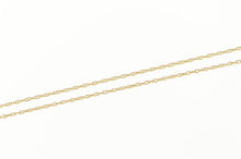 Load image into Gallery viewer, 14K 1.0mm Classic Rolling Twist Spiral Link Necklace 18&quot; Yellow Gold