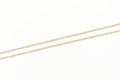 14K 1.0mm Classic Rolling Twist Spiral Link Necklace 18