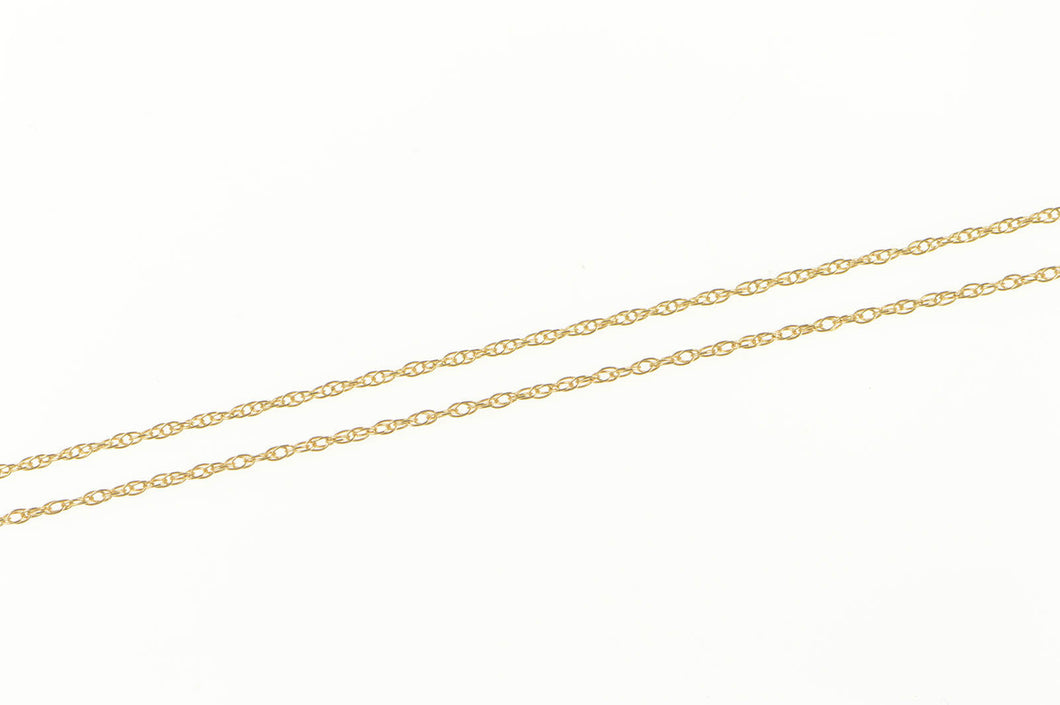 14K 1.0mm Classic Rolling Twist Spiral Link Necklace 18