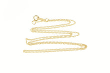 Load image into Gallery viewer, 14K 1.0mm Classic Rolling Twist Spiral Link Necklace 18&quot; Yellow Gold