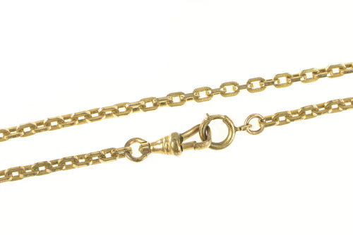 Gold Filled Victorian 3.3mm Steampunk Pocket Watch Chain 14