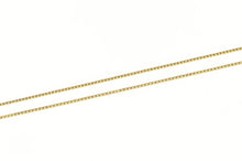 Load image into Gallery viewer, 14K 0.7mm Box Link Square Classic Chain Necklace 20&quot; Yellow Gold