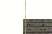 Load image into Gallery viewer, 14K 0.7mm Box Link Square Classic Chain Necklace 20&quot; Yellow Gold