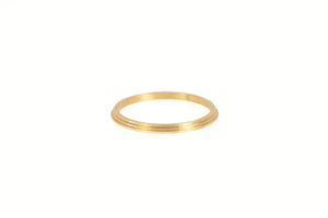 14K 1.3mm Grooved Vintage NOS 1950's Band Ring Yellow Gold