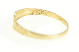 14K K Monogram Initial Name Childs Baby Ring Yellow Gold