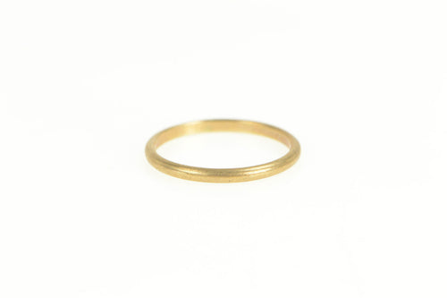 10K 1.4mm Rounded Simple Child's Baby Band Ring Size 2 Yellow Gold