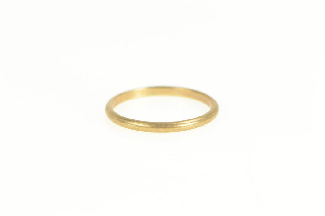 10K 1.4mm Rounded Simple Child's Baby Band Ring Size 2 Yellow Gold
