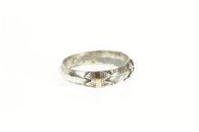 Load image into Gallery viewer, Sterling Silver 22K Gold Southwestern Pattern Geometric Band Ring