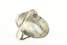 Load image into Gallery viewer, Sterling Silver Native American Heartline Bear Claw Turquoise Ring