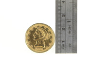 Load image into Gallery viewer, 14K 1881 Half Eagle $5 Five Dollar Filigree US Coin Ring Yellow Gold