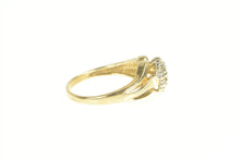 Load image into Gallery viewer, 10K Diamond Heart Cluster Love Symbol Statement Ring Yellow Gold