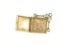 Load image into Gallery viewer, Gold Filled Victorian T W Monogram Floral Engraved Locket Charm/Pendant