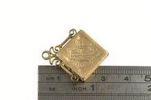 Load image into Gallery viewer, Gold Filled Victorian T W Monogram Floral Engraved Locket Charm/Pendant