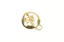 Load image into Gallery viewer, 14K 1960&#39;s Good Luck Tree of Life Round Vintage Charm/Pendant Yellow Gold