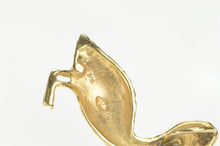 Load image into Gallery viewer, 14K Sapphire Eyed Pelican Coastal Bird Animal Charm/Pendant Yellow Gold
