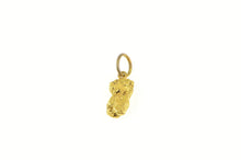 Load image into Gallery viewer, 24K Raw Textured Cluster Nugget Gold Rush Charm/Pendant Yellow Gold