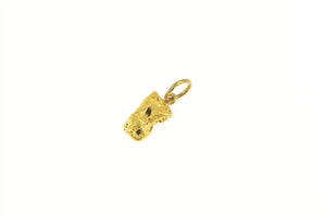 24K Raw Textured Cluster Nugget Gold Rush Charm/Pendant Yellow Gold