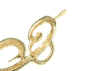 Load image into Gallery viewer, 14K C Cursive Letter Initial Monogram Name Pendant Yellow Gold