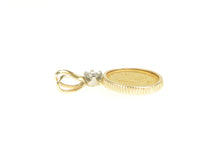 Load image into Gallery viewer, 14K 1852 One Dollar $1 Diamond Accent US Coin Pendant Yellow Gold