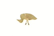 Load image into Gallery viewer, 14K Artisan Duck Mallard Bird Decoy Hunter Pendant Yellow Gold