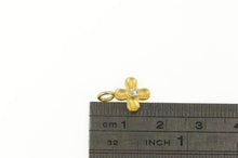 Load image into Gallery viewer, 14K Dogwood Flower Cubic Zirconia Cute Charm/Pendant Yellow Gold