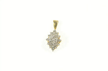 Load image into Gallery viewer, 10K 0.25 Ctw Diamond Cluster Classic Statement Pendant Yellow Gold
