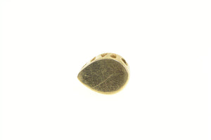 14K Pear Turquoise Vintage Slide Bracelet Charm/Pendant Yellow Gold