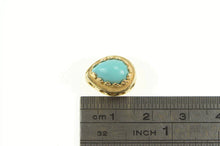 Load image into Gallery viewer, 14K Pear Turquoise Vintage Slide Bracelet Charm/Pendant Yellow Gold