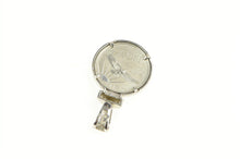 Load image into Gallery viewer, 14K Diamond 1/10th Oz $10 Platinum Double Eagle Pendant White Gold