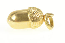 Load image into Gallery viewer, 18K 3D Acorn Oak Tree Seed Nature Motif Charm/Pendant Yellow Gold