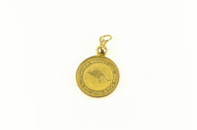 Load image into Gallery viewer, 14K 1/20th Oz Australian Nugget $5 Gold Coin Charm/Pendant Yellow Gold