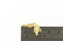 Load image into Gallery viewer, 14K Pelican Coastal Bird Beach Diamond Cut Charm/Pendant Yellow Gold